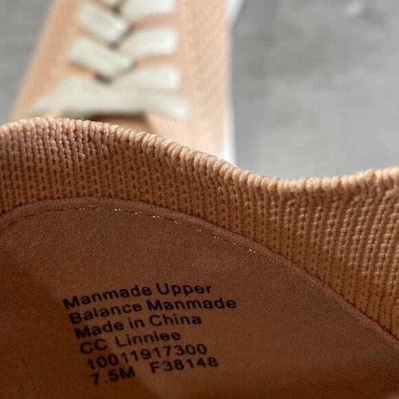 CHARTER CLUB Women's Pink Fabric Linniee Lace-Up Round-Toe Sneakers SZ 7.5 - Picture 8 of 8